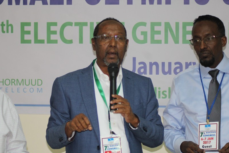 Abdullahi Ahmed Tarabi has been reelected as President of the Somali National Olympic Committee ©GOS