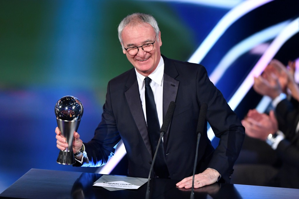Leicester City's Italian manager Claudio Ranieri was a popular choice as FIFA Men's Coach of 2016 after leading his side to a shock Premier League title last season ©Getty Images