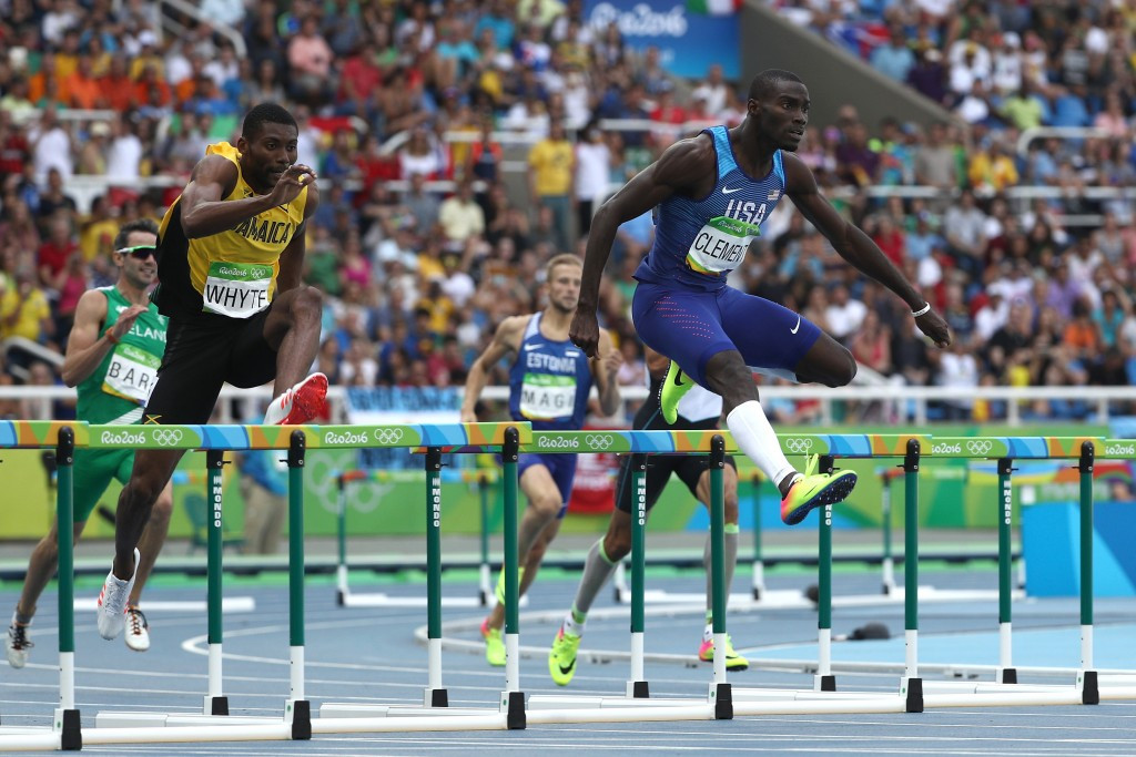 America's Kerron Clement was competing in his third Olympic Games at Rio 2016 ©Getty Images