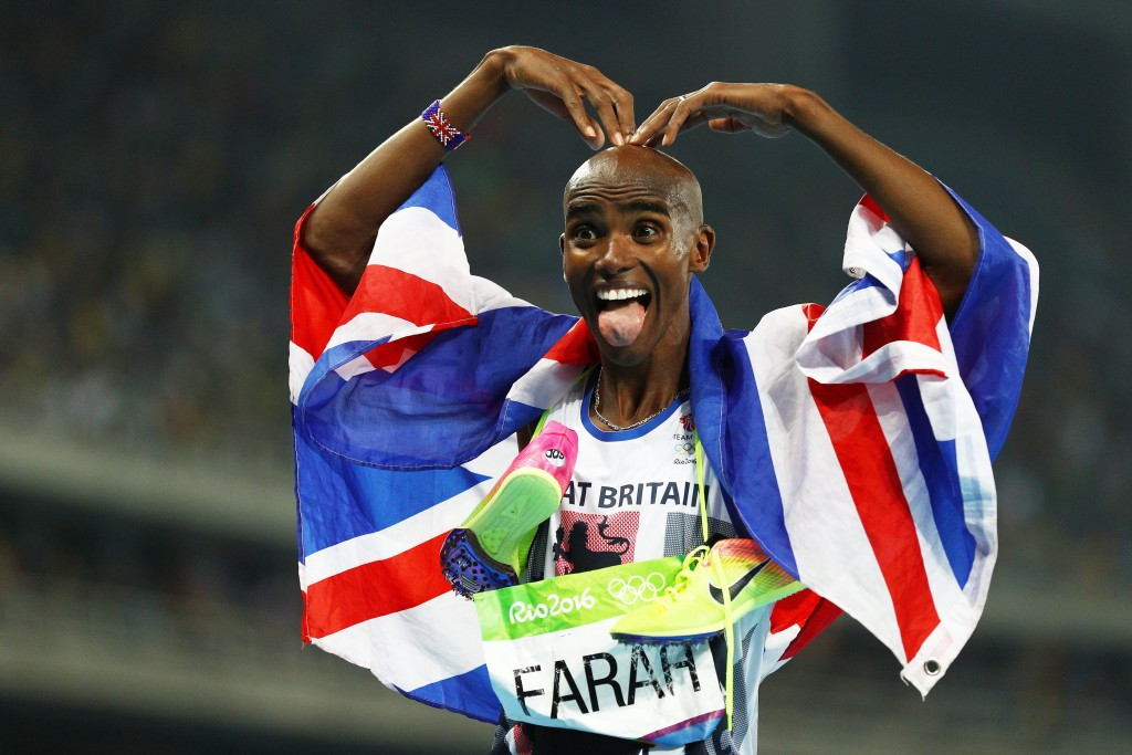 Four-time Olympic gold medallist Sir Mo Farah is one of many Black and Minority Ethnic role models who will be celebrated in a special UK Athletics exhibition in London in October ©Getty Images