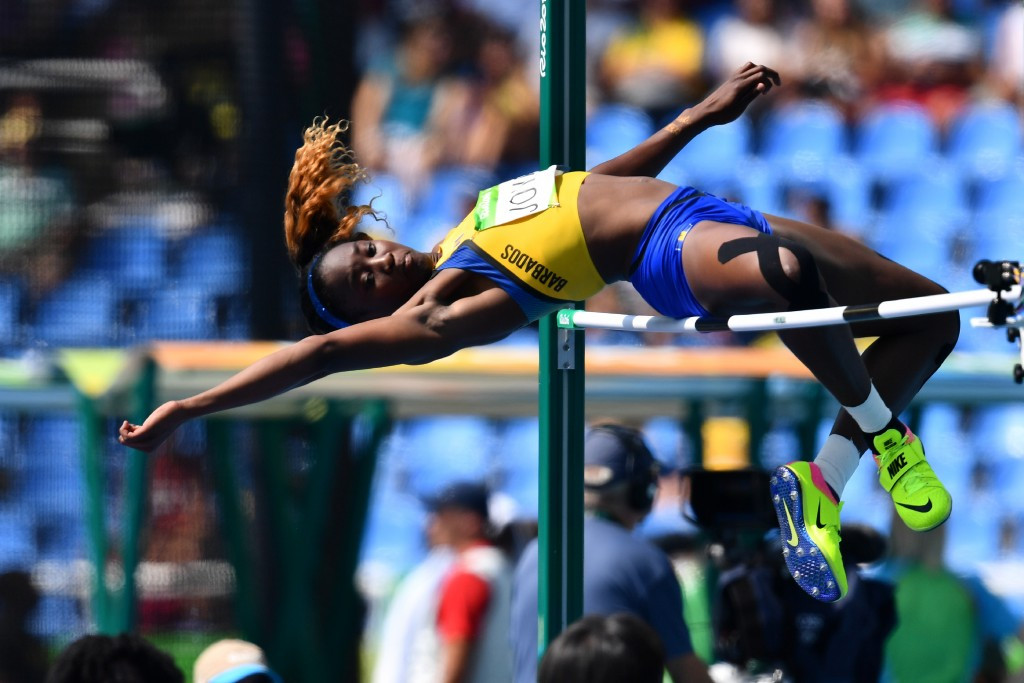 Akela Jones competed in the high jump and heptathlon at the Rio 2016 Olympic Games ©Getty Images