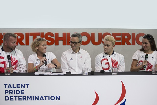 Penny Briscoe (second from left) described it as a huge honour to be appointed Chef de Mission for Pyeongchang 2018 ©ParalympicsGB