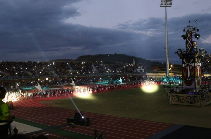 The Sir John Guise Stadium provided the perfect setting for the Opening Ceremony ©PNG2015 Pacific Games/Facebook