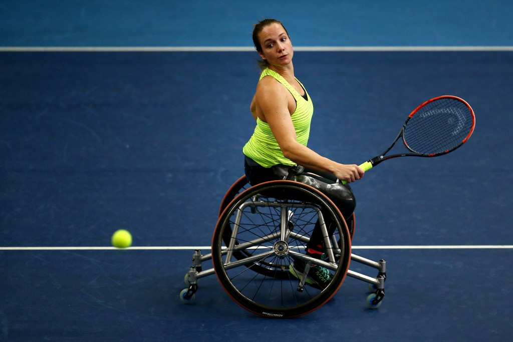 The Netherlands' Jiske Griffioen remains on course for the defence of her women's singles crown ©Getty Images