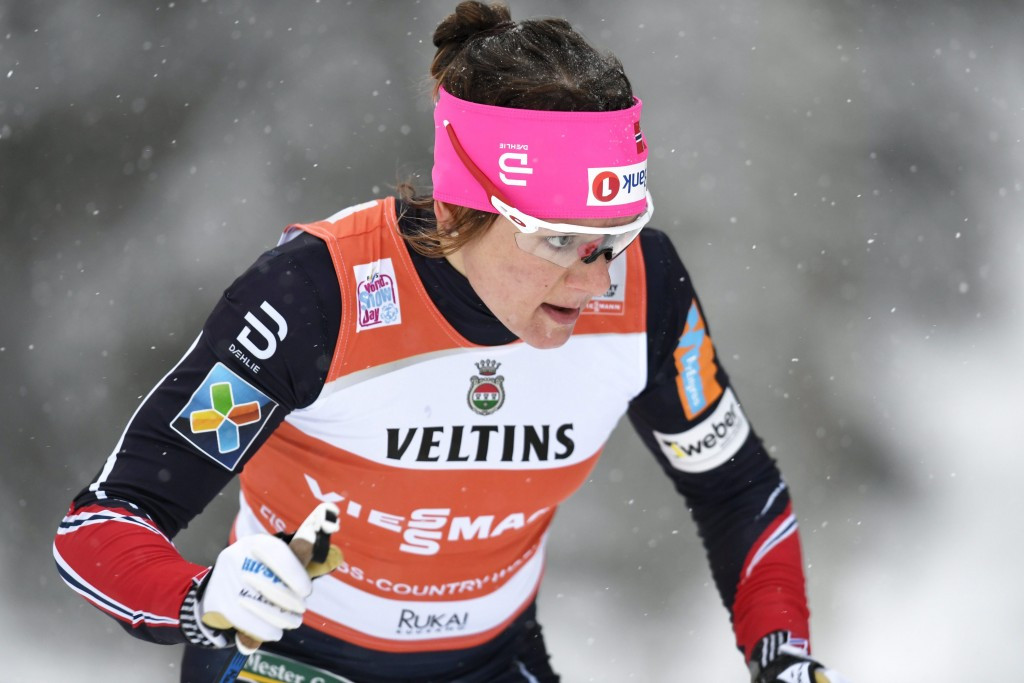 Maiken Caspersen Falla will have the perfect chance to extend her sprint World Cup lead this weekend ©Getty Images