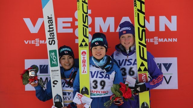 Yuki Ito secured the first FIS Ski Jumping World Cup win of her career ©FIS