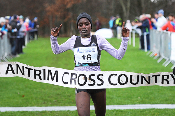 Caroline Kipkiru secured Kenyan dominance as she won the women's race ©IAAF