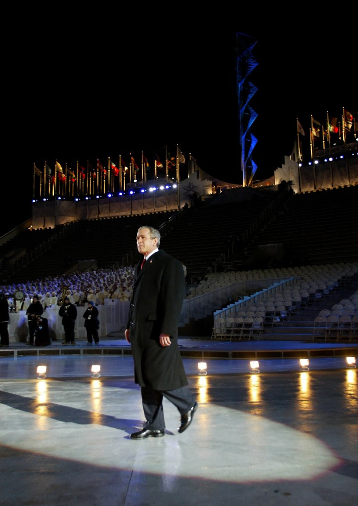 George W.Bush opened the 2002 Winter Olympic Games in Salt Lake City ©Getty Images