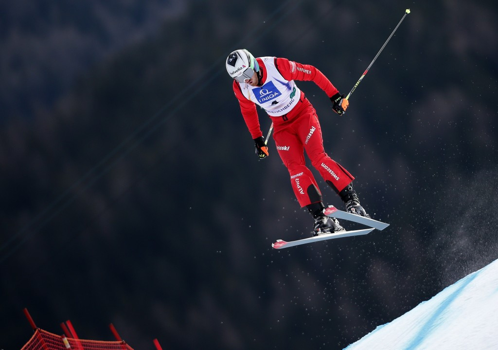 Alex Fiva led home a Swiss 1-2 at the Ski Cross World Cup ©Getty Images
