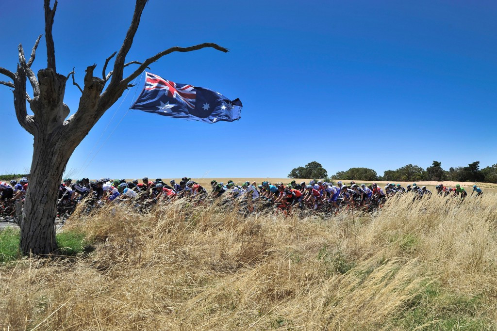 The opening stage of the Tour Down Under was shortened due to searing temperatures ©Getty Images