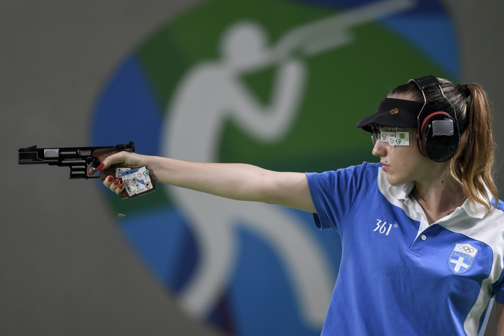 Greek shooter Anna Korakaki earned the women's award after winning two medals at Rio 2016 ©Getty Images