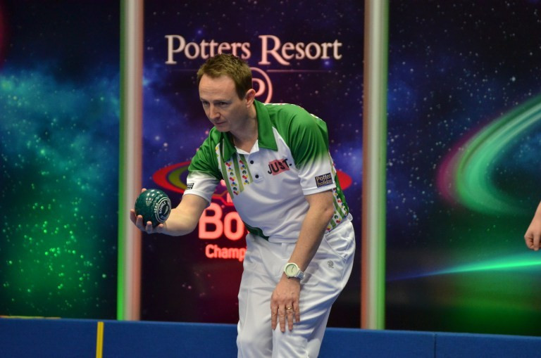 James Rippey claimed a shock victory over Jonathan Ross ©World Bowls Tour