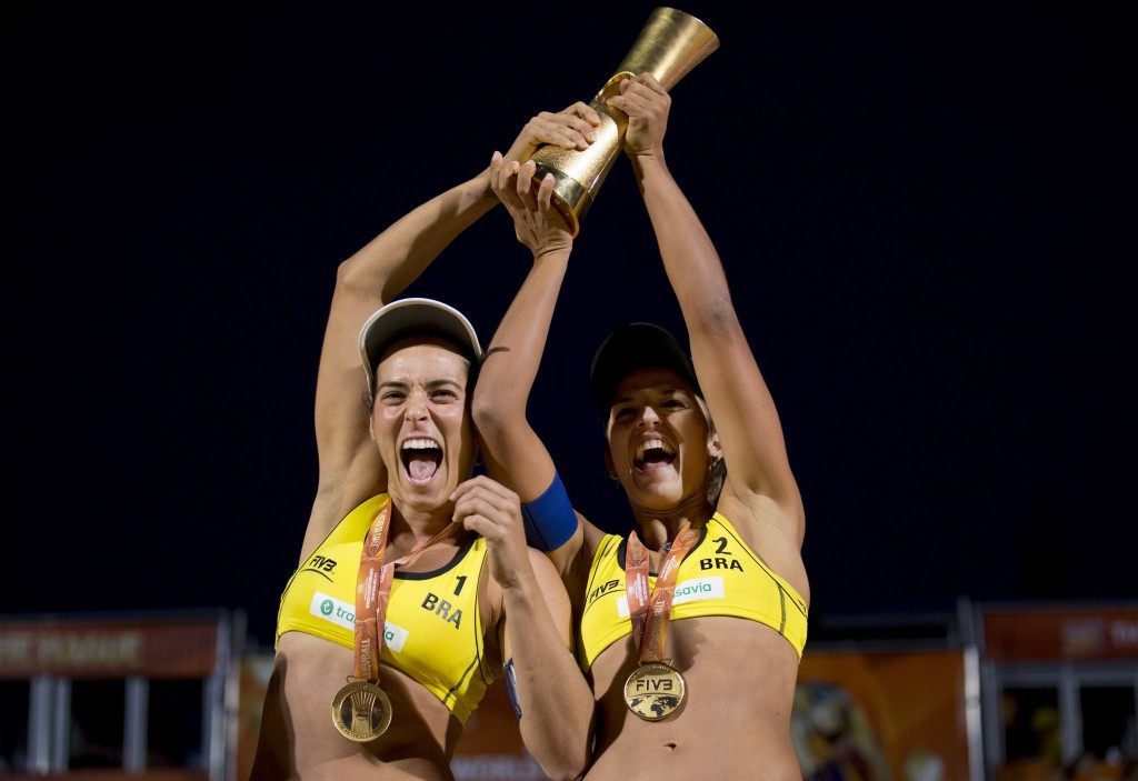 Barbara and Agatha crowned women’s beach volleyball world champions after victory in all-Brazilian final