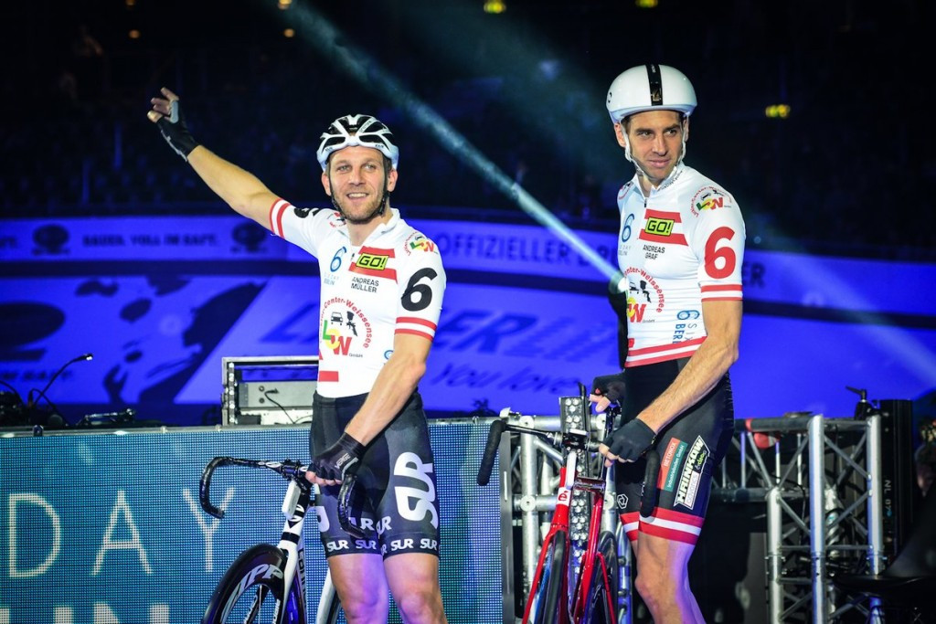 Austria’s Andreas Graf and Andreas Müller lead the Six Days series ©Twitter/sixdaycycling