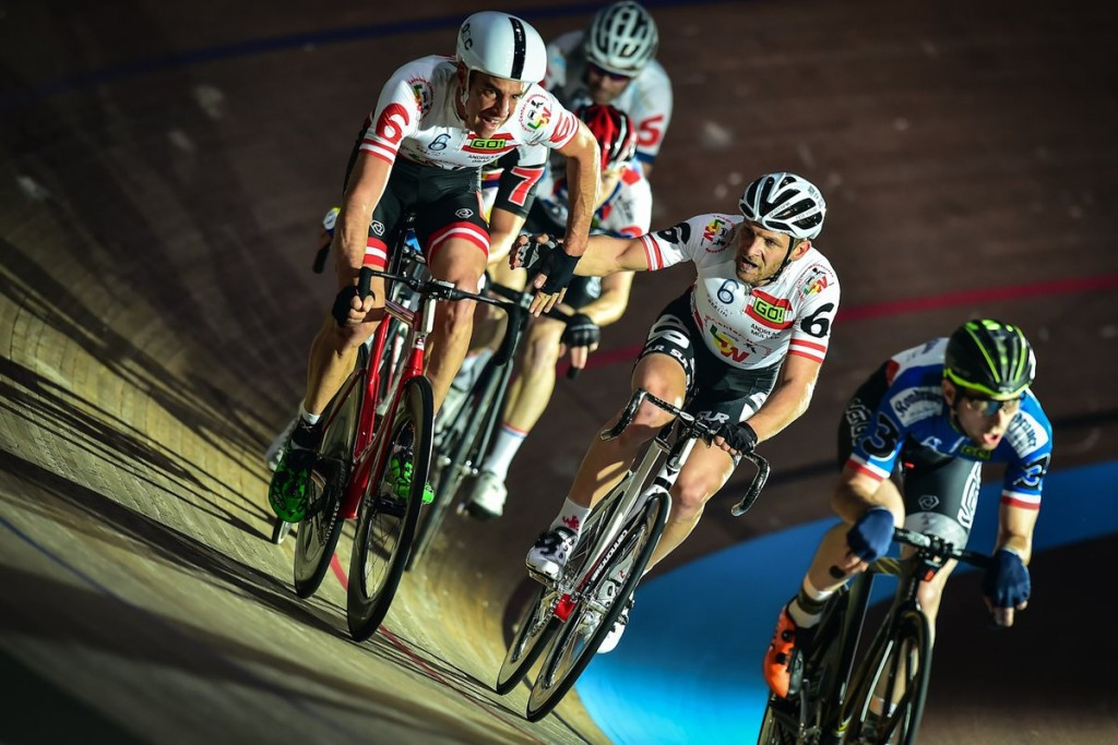 Austria’s Andreas Graf and Andreas Müller triumphed in the final race of the day ©Twitter/sixdaycycling