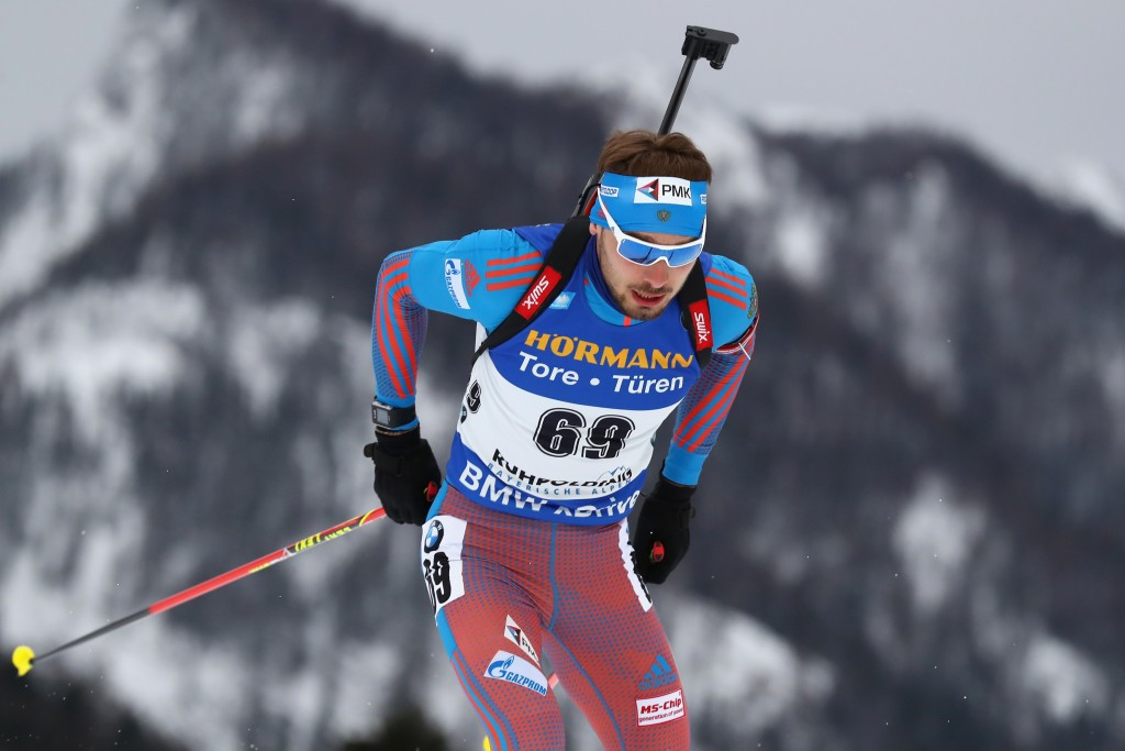 Anton Shipulin ended Martin Fourcade's winning streak in the International Biathlon Union World Cup today in Antholz ©Getty Images