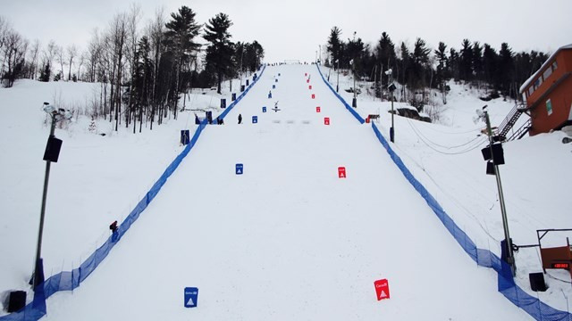 The Alex Bilodeau moguls course in Val St Come is set to play host to this weekend's World Cup ©FIS