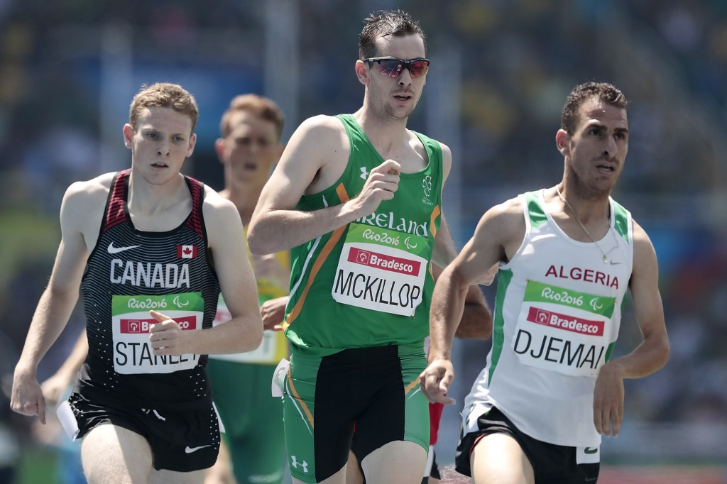 Michael McKillop won the 1,500m T37 gold medal at the Rio 2016 Paralympic Games ©Getty Images