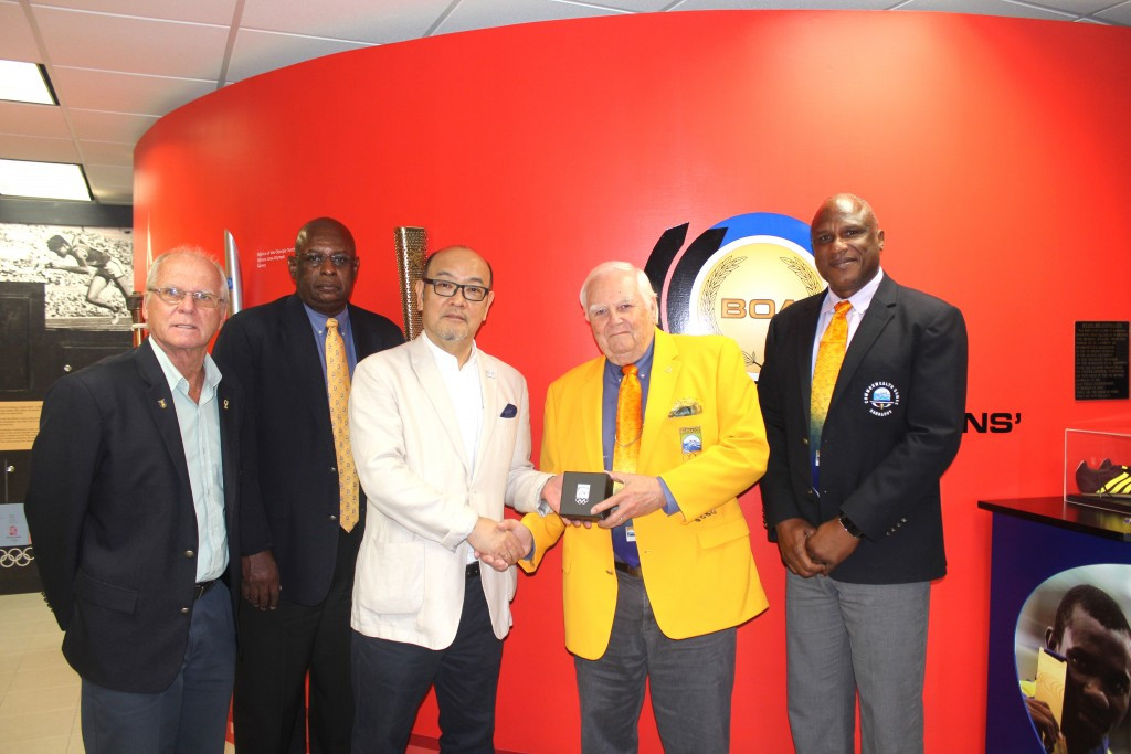 The Barbados Olympic Association has welcomed Japanese ambassador Teruhiko Shinada to its headquarters in Wildey ©BOA