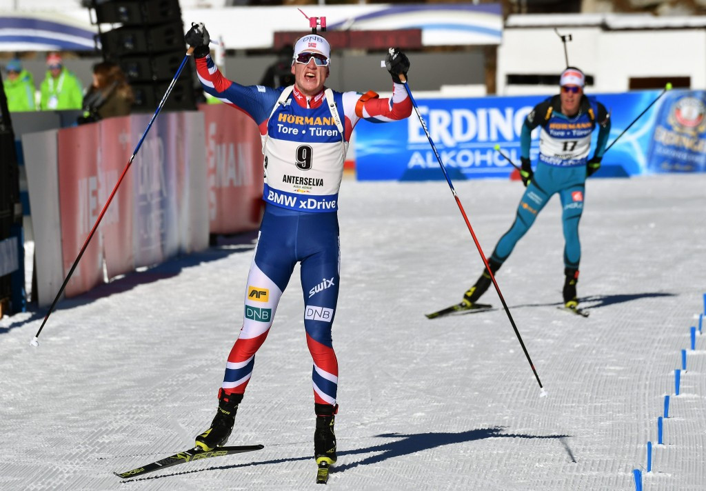 Boe wins mass start event at IBU World Cup in Antholz 
