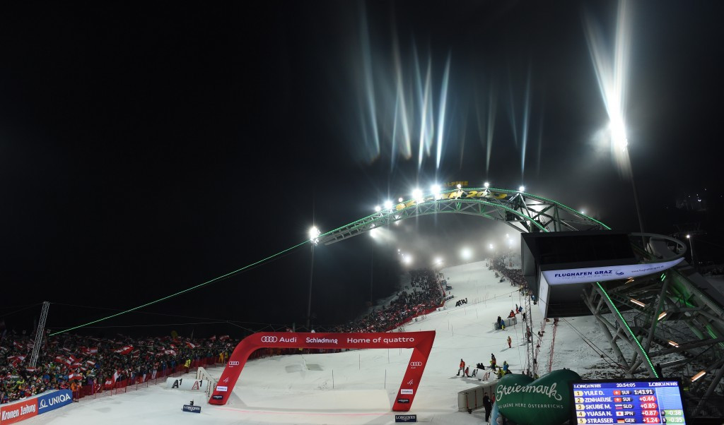 Schladming is set to host the men's slalom night race tomorrow ©Getty Images