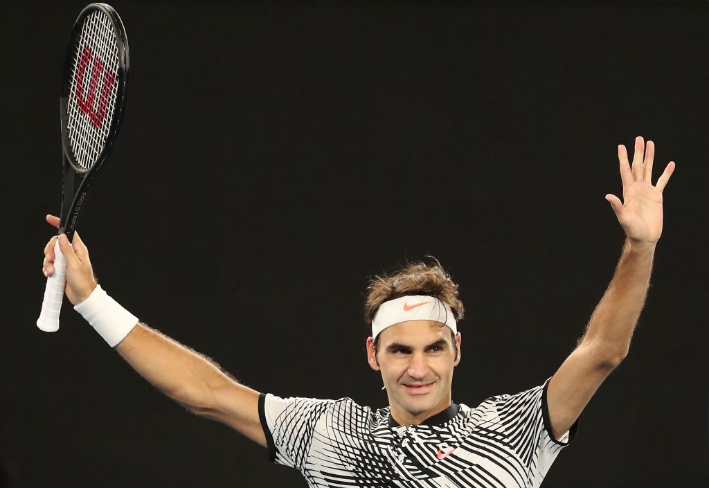 Roger Federer of Switzerland defeated Germany's Mischa Zverev to reach the Australian Open semi-finals ©Getty Images