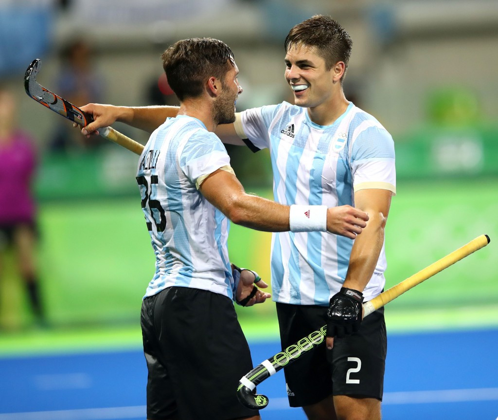 Gonzalo Peillat, right, has been nominated for the FIH Player of the Year Award ©Getty Images