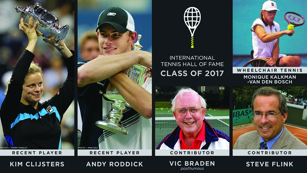 Clijsters and Roddick inducted to International Tennis Hall of Fame