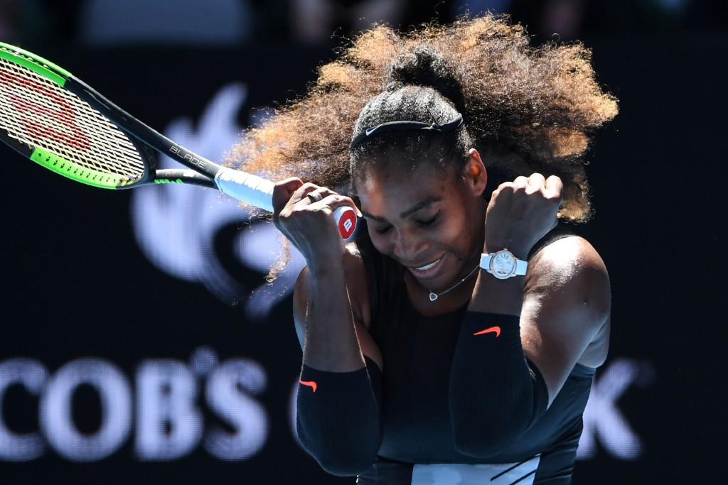 Serena Williams proved too strong for Britain's Johanna Konta in the women's singles ©Getty Images