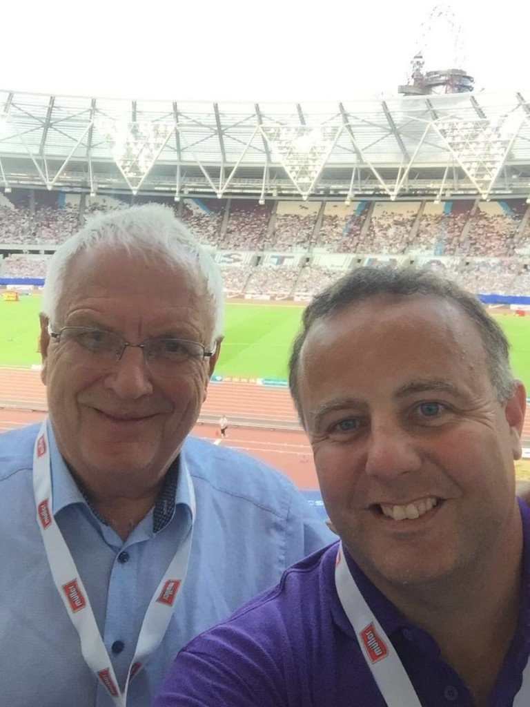 A task force set up by European Athletics President Svein Arne Hansen, left, to review continental records will be chaired by Irishman Pierce O'Callaghan, right, and issue a report later this year ©Twitter