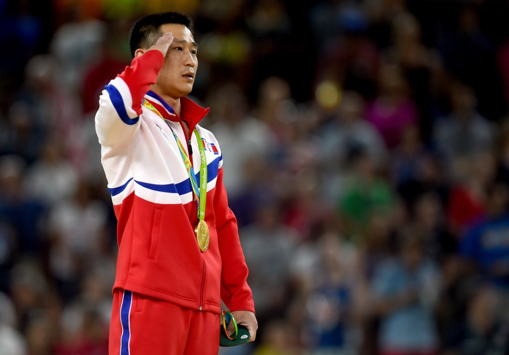 Gymnast Ri Se-gwang was one of two gold medallists from North Korea at Rio 2016 ©Getty Images