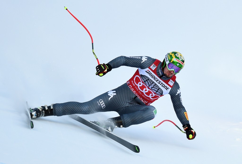 Italy's Dominik Paris heads into the Garmisch-Partenkirchen stage of the International Ski Federation World Cup on top of the downhill leaderboard ©Getty Images