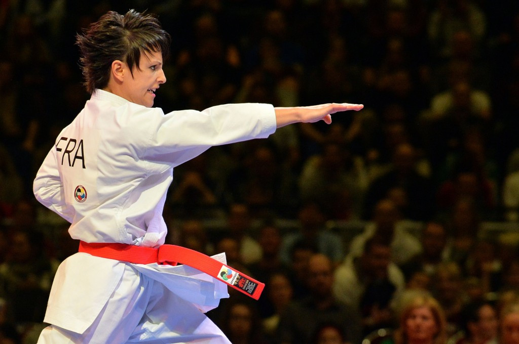 Sandy Scordo reached the final of the women's kata event in front of a home crowd ©Getty Images