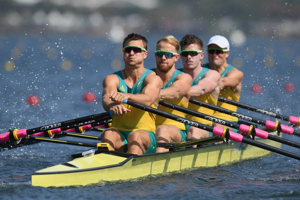 Australia's quadruple sculls team were named Male Crew of the Year ©Getty Images
