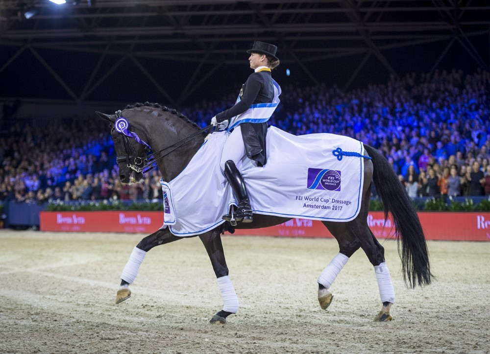 Isabell Werth enjoyed victory on the FEI Dressage World Cup circuit ©FEI