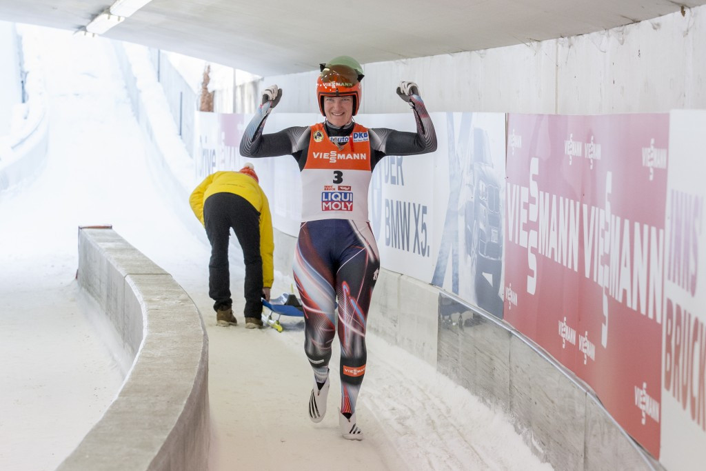 Tatjana Huefner claimed the luge world title today ©Getty Images