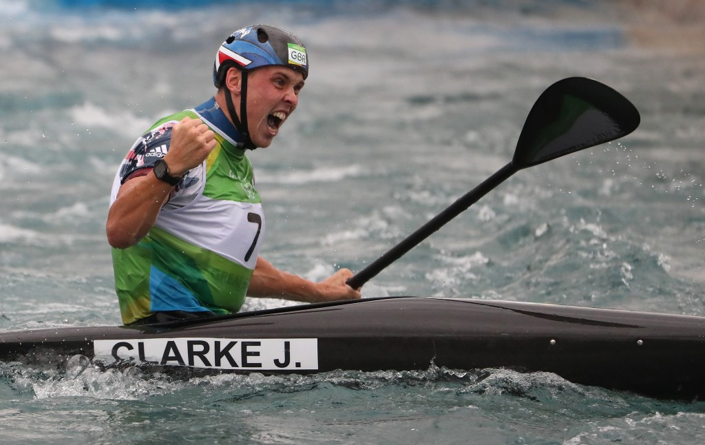 Joseph Clarke won one of Great Britain's two Olympic gold medals at Rio 2016, triumphing in the men's K1 slalom ©Getty Images