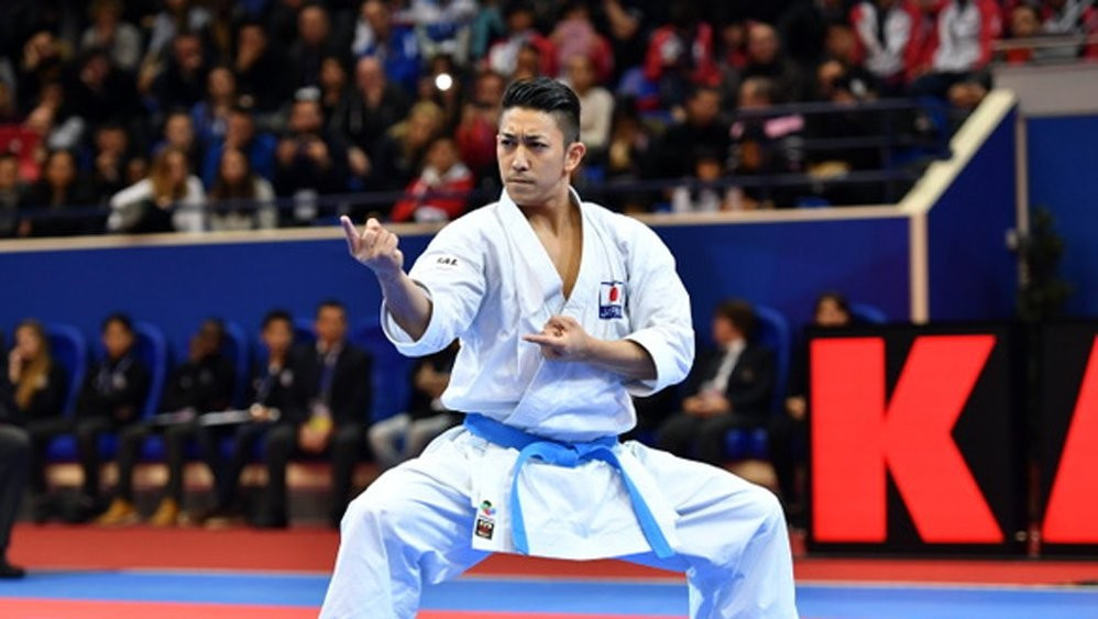Ryo Kiyuna is one of several Japanese stars hoping to make an impression at the Tokyo 2020 Olympic Games ©WKF