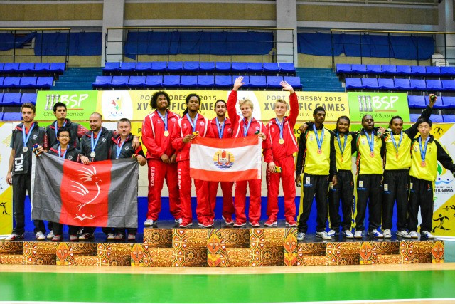 Tahiti were the dominant nation in the table tennis events with gold in both the men's and women's competitions ©Port Moresby 2015