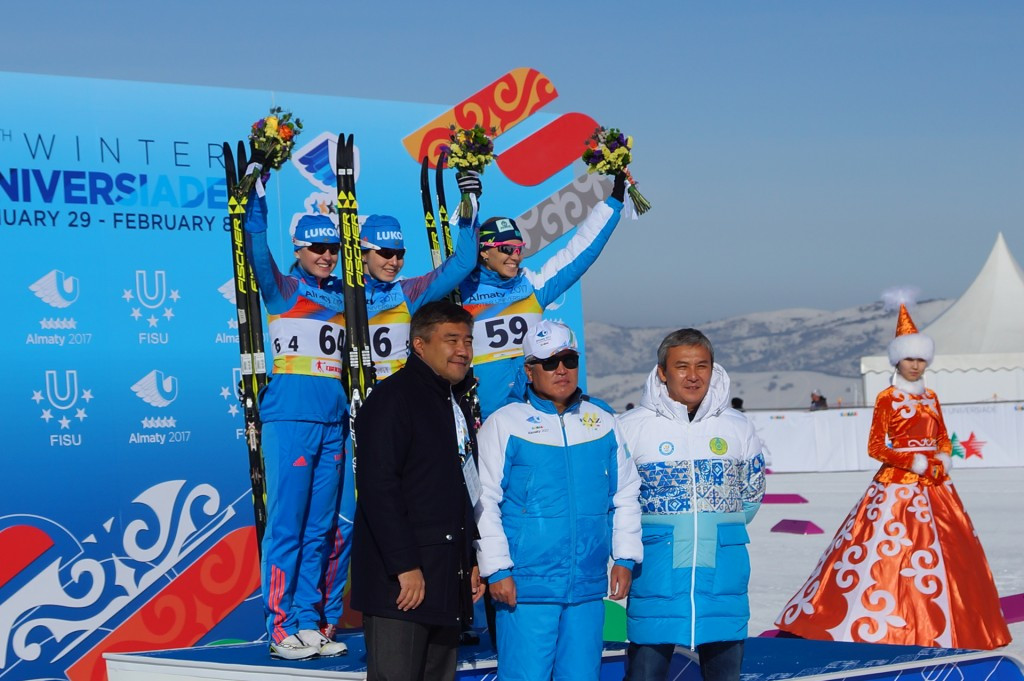 Double Russian gold on opening day of cross-country skiing at Almaty 2017