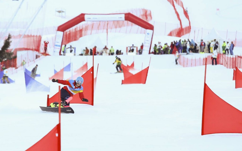 Parallel giant slalom events marked the start of the Almaty 2017 snowboard programme ©Almaty 2017