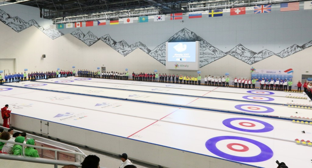 There was a busy day of curling action at the Almaty Arena ©Almaty 2017