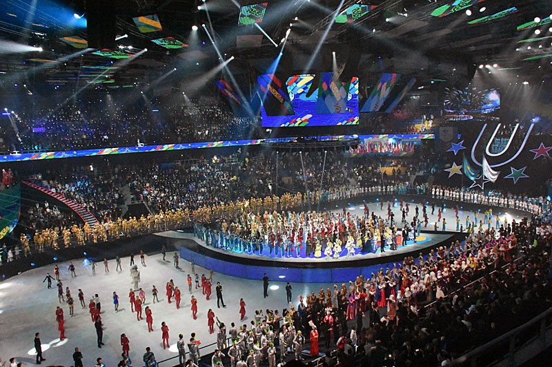 The 28th Winter Universiade was officially opened in the Almaty Arena ©FISU