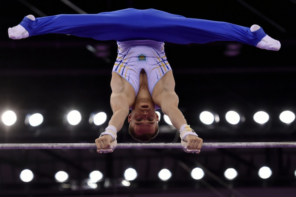 Ukraine's Oleg Verniaiev continued his superb recent form with men's all round gold in Gwangju ©AFP/Getty Images