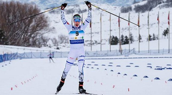 Finland's Arrtu Mäkiaho won the first Nordic combined gold medal in Park City ©US Ski Team/Steven Earl