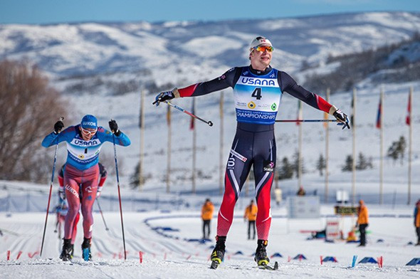 Norway’s Fredrik Riseth won the men's under-23 cross-country sprint ©US Ski Team/Steven Earl