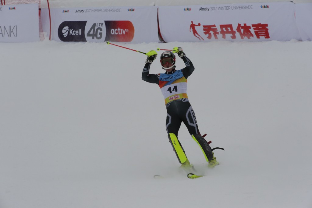 Two-time Olympian Kristaps Zvejnieks of Latvia won the men’s Alpine combined event today ©Almaty 2017