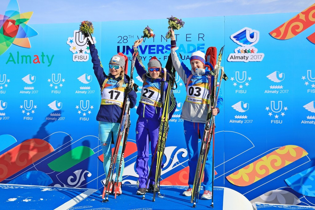 Vishnevskaya wins biathlon sprint gold for hosts Kazakhstan at Winter Universiade