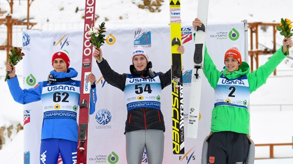 Polasek and Malsiner take junior ski jumping world titles in Park City