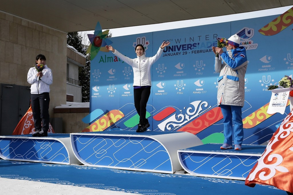 South Korea's Kim Hyunyung took top honours in the women's 500 metres event ©Almaty 2017